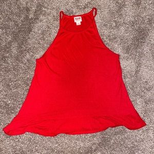 Red tank top